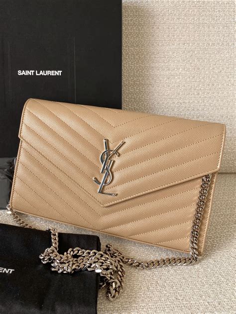 khaki YVES SAINT LAURENT Women Handbags 